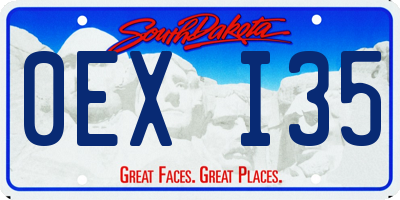 SD license plate 0EXI35