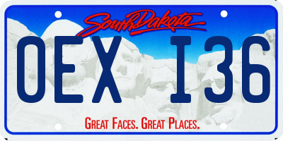 SD license plate 0EXI36
