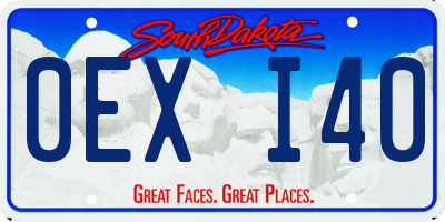 SD license plate 0EXI40