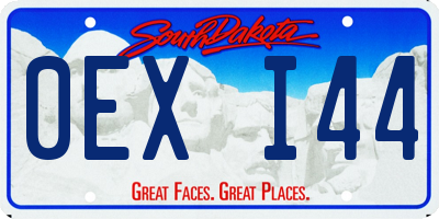 SD license plate 0EXI44