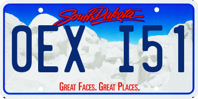 SD license plate 0EXI51