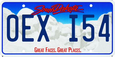 SD license plate 0EXI54
