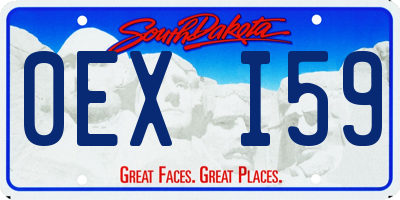 SD license plate 0EXI59