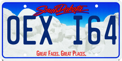 SD license plate 0EXI64