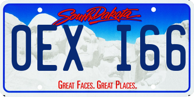 SD license plate 0EXI66