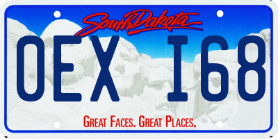 SD license plate 0EXI68