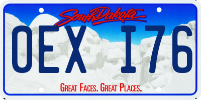 SD license plate 0EXI76