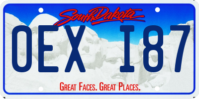 SD license plate 0EXI87