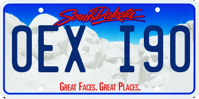 SD license plate 0EXI90