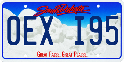 SD license plate 0EXI95