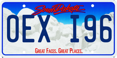 SD license plate 0EXI96