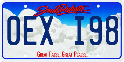SD license plate 0EXI98