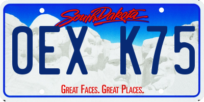 SD license plate 0EXK75