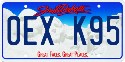 SD license plate 0EXK95