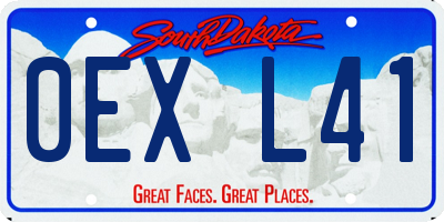 SD license plate 0EXL41