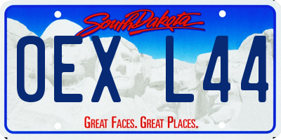 SD license plate 0EXL44