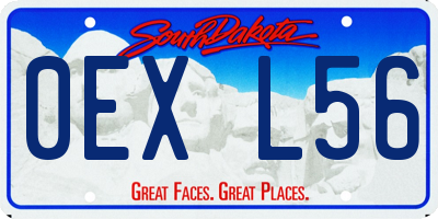 SD license plate 0EXL56