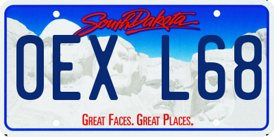 SD license plate 0EXL68