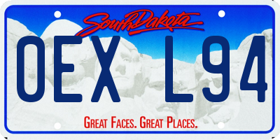 SD license plate 0EXL94