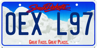 SD license plate 0EXL97