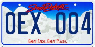 SD license plate 0EXO04
