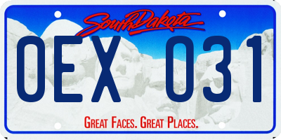 SD license plate 0EXO31