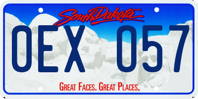 SD license plate 0EXO57