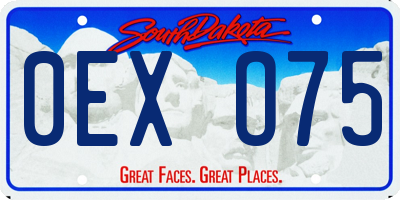 SD license plate 0EXO75