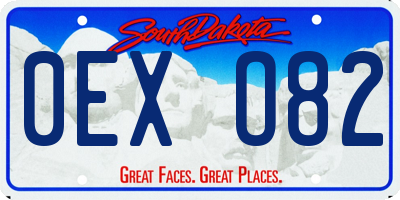 SD license plate 0EXO82