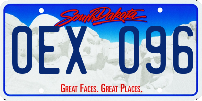 SD license plate 0EXO96