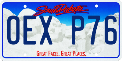 SD license plate 0EXP76