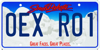 SD license plate 0EXR01