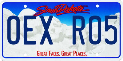 SD license plate 0EXR05