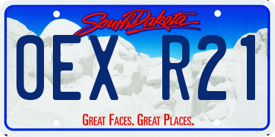 SD license plate 0EXR21