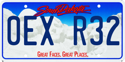 SD license plate 0EXR32