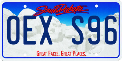 SD license plate 0EXS96