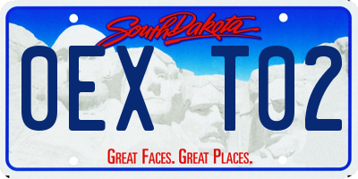 SD license plate 0EXT02