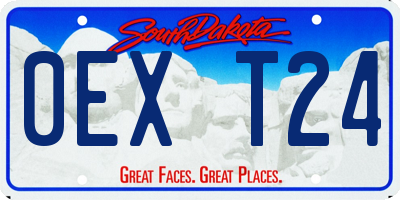 SD license plate 0EXT24
