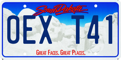 SD license plate 0EXT41