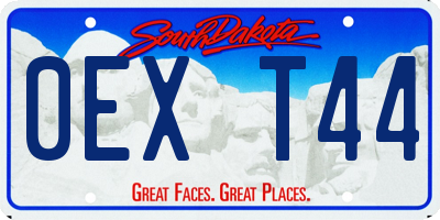SD license plate 0EXT44