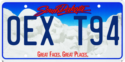 SD license plate 0EXT94