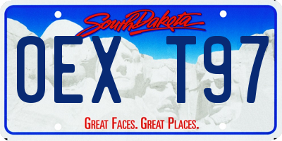 SD license plate 0EXT97