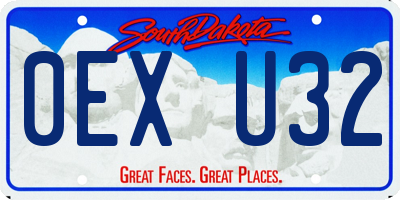 SD license plate 0EXU32