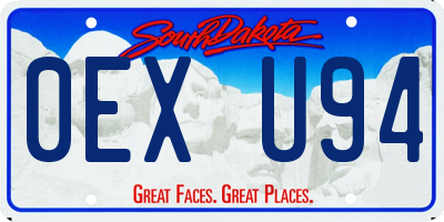 SD license plate 0EXU94