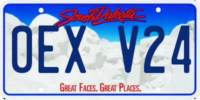 SD license plate 0EXV24