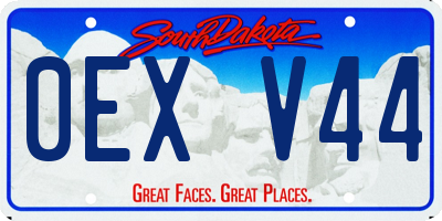 SD license plate 0EXV44