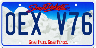 SD license plate 0EXV76