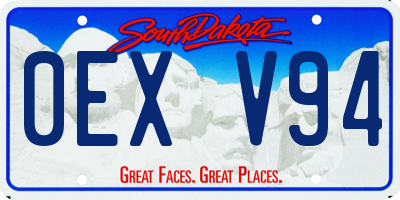 SD license plate 0EXV94