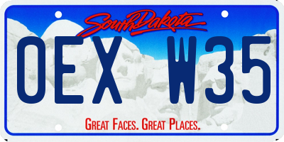 SD license plate 0EXW35