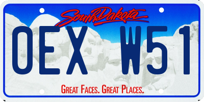SD license plate 0EXW51